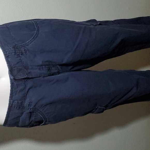 CARIBBEAN JOE Women's Navy Blue 7-Pocket Capris-Velcro-EUC-Sz 8 - Picture 3 of 17